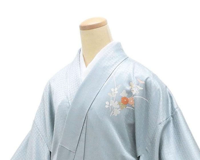 imfreak様　美品　正絹袷　紋意匠雪輪訪問着単品 単衣 訪問着 新品 仕立上がり 正絹 雪輪 吉祥 四季花 身丈166cm 裄丈