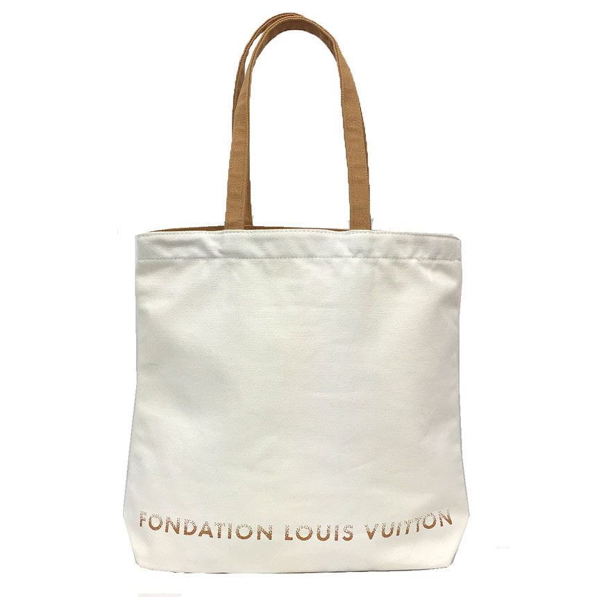 LOUIS VUITTON ルイヴルイヴィトン パリ限定 ルイヴィトン美術館トートバック 白 FONDATION LOUIS VUITTON aq12980