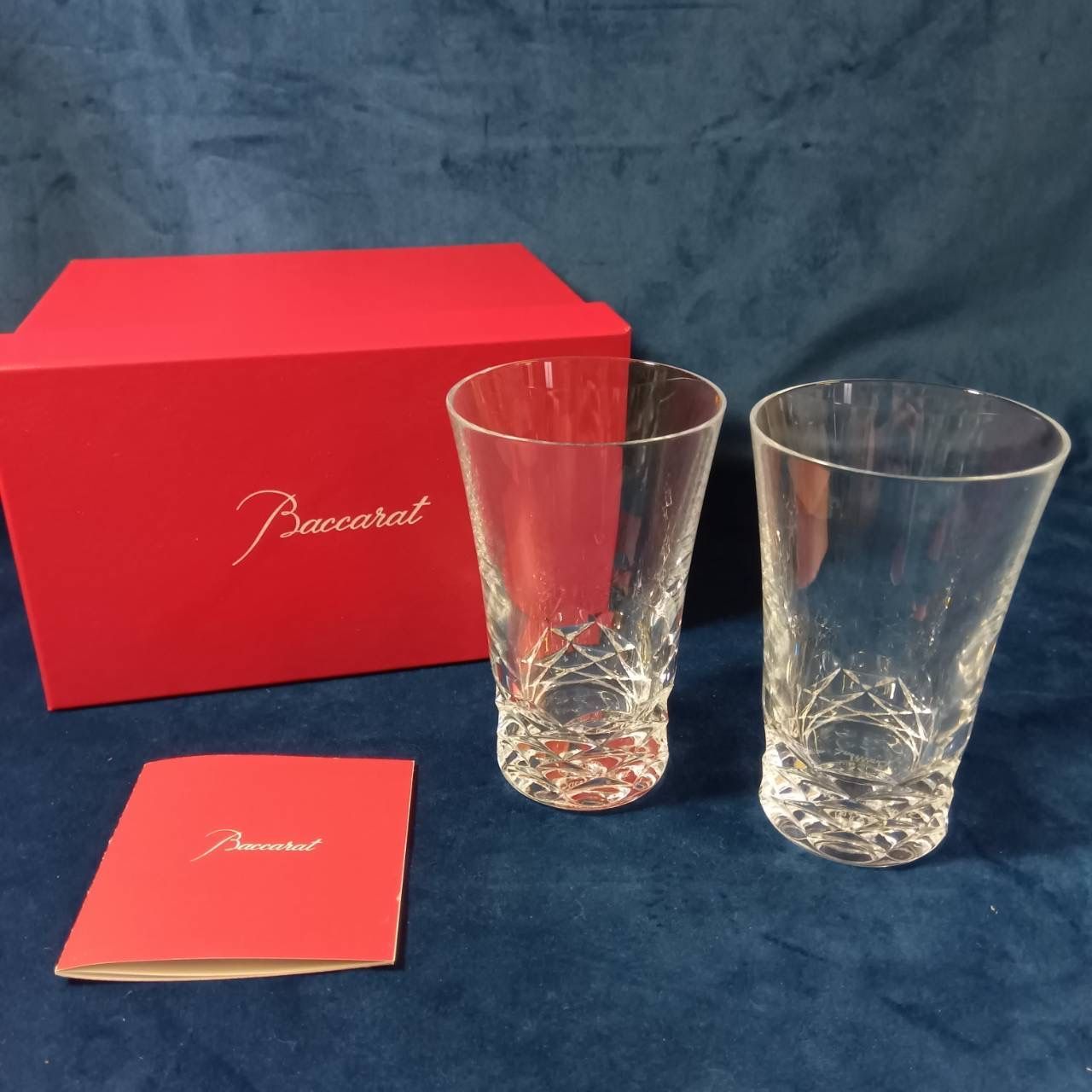 バカラ Baccarat クリスタルグラス 二客 タンブラー 260516-153