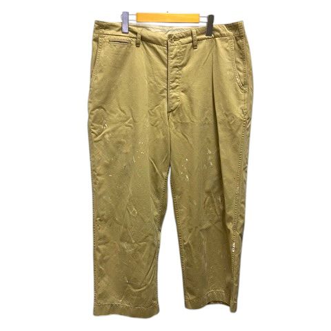 ジャーナルスタンダード ラックス JOURNAL STANDARD LUXE ワークパンツ チノパン ボトムス コットン ペンキ加工 L ベージュ