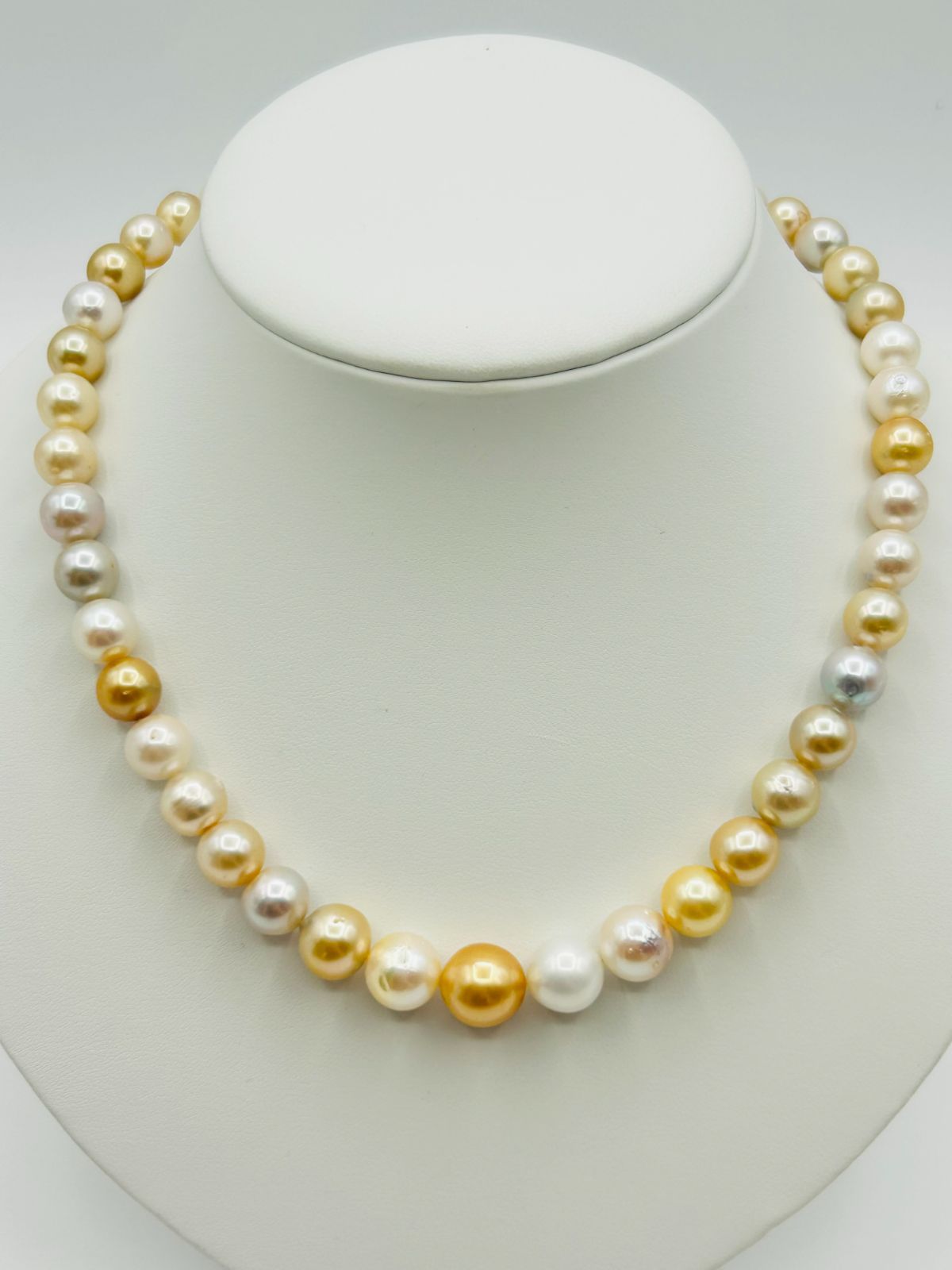 真珠 白蝶 南洋 パール マルチカラー ネックレス 8.0～11.8mm South Sea Pearl