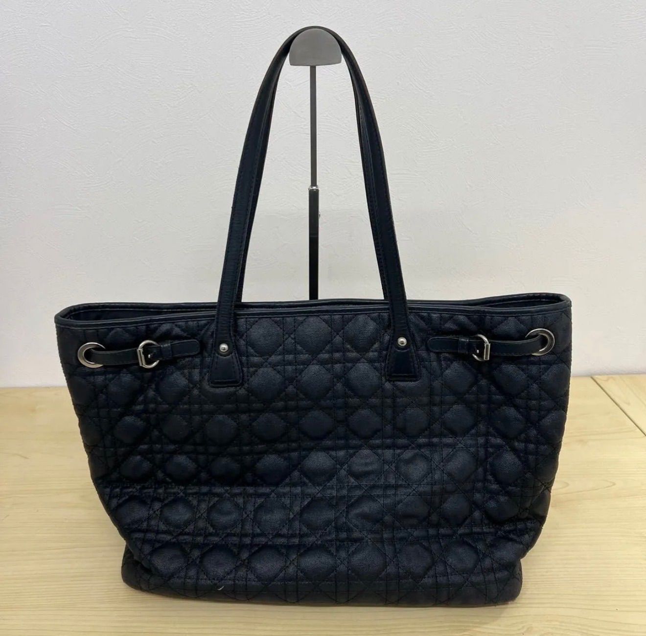 Christian Dior レディディオール カナージュ トートバッグ ブラック 