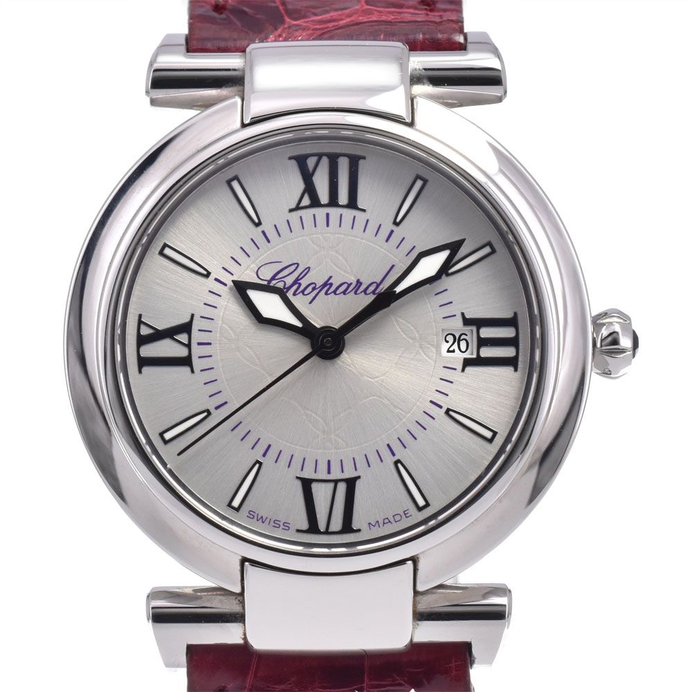 ショパール Chopard 388541-3001 インペリアーレ シルバー クォーツ ユニセックス 美品 箱・保証書付き 腕時計 J#148116