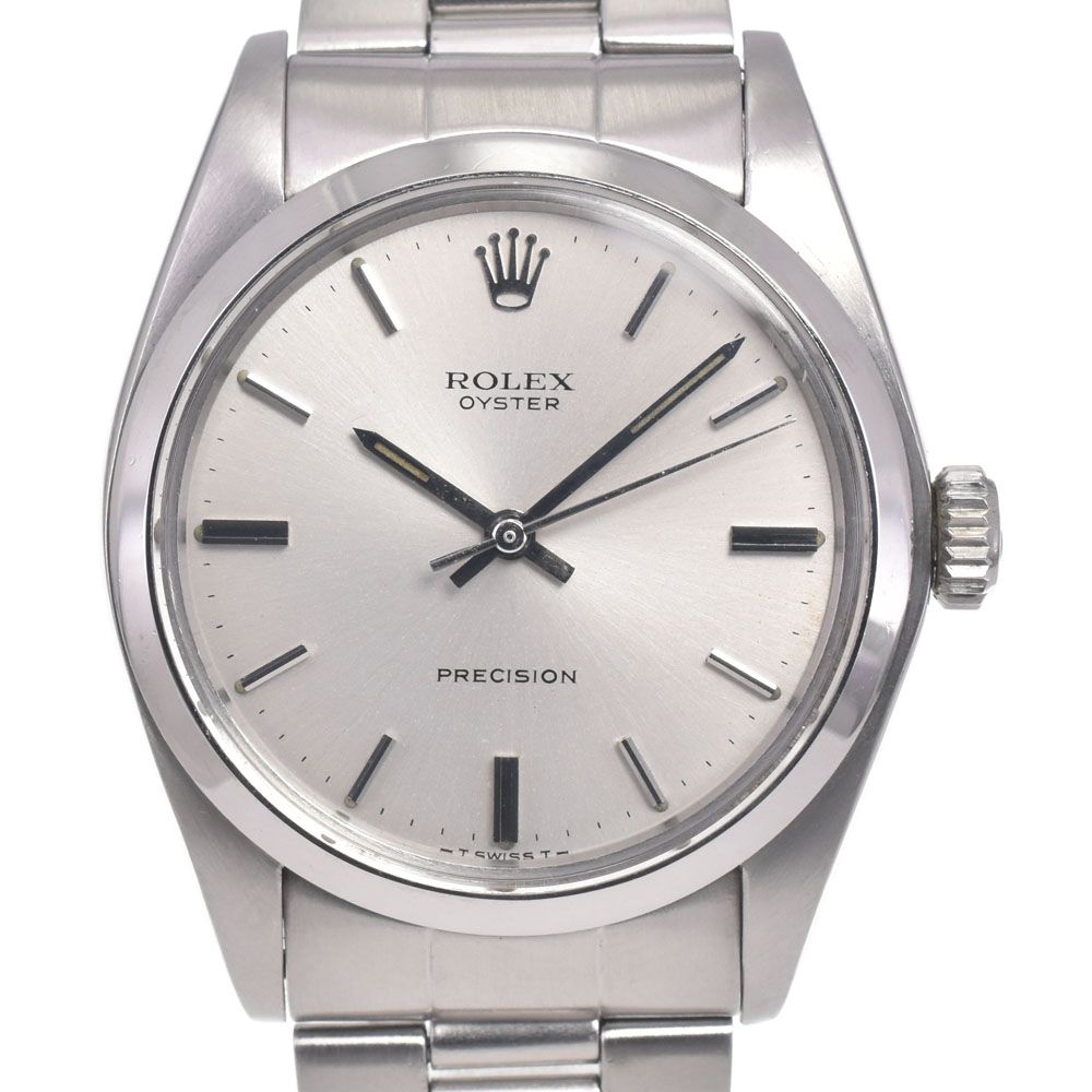ロレックス ROLEX 6426 ヴィンテージ オイスター プレシジョン Cal.1225 シルバー 手巻き メンズ 良品 腕時計 J#147450