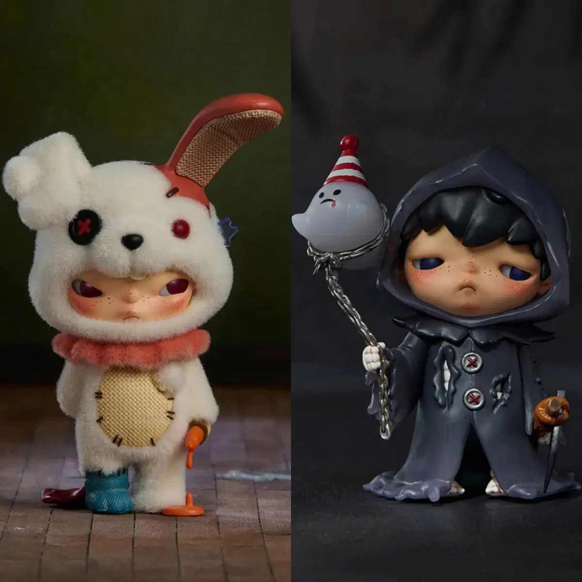 ポップマート正規品/ボックス未開封 HIRONO（ヒロノ） MONSTER カーニバル 2種まとめ Killer BUNNY (キラーバニー) 死神