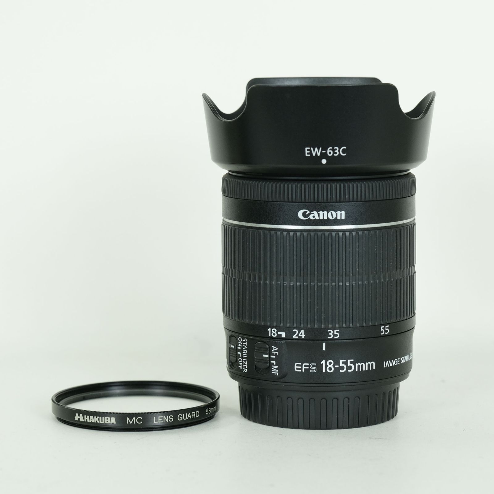 [美品 | フード・フィルター付] Canon EF-S18-55mm F3.5-5.6 IS STM | Canon EF-Sマウント