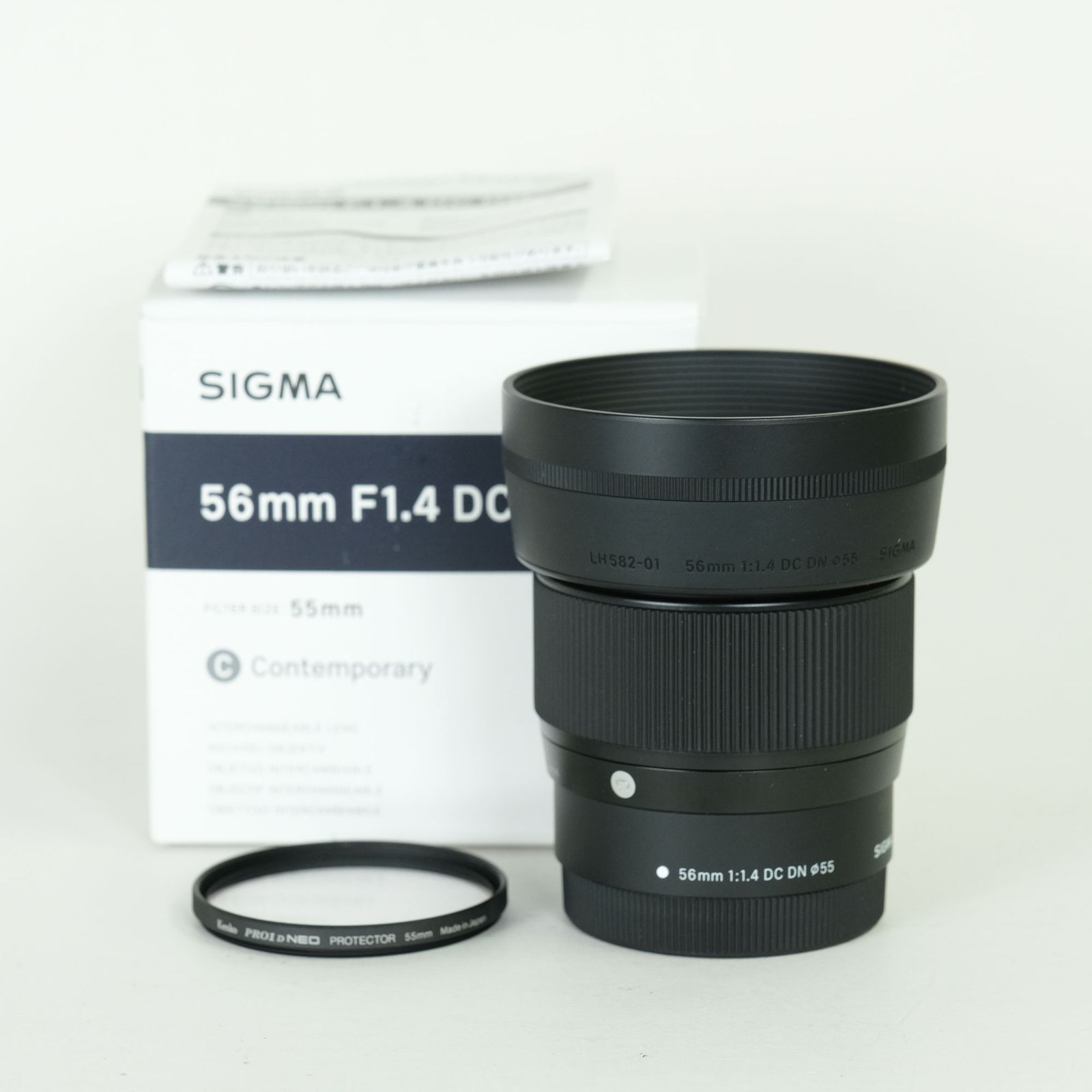 [美品 | フィルター付] SIGMA 56mm F1.4 DC DN｜Contemporary [キヤノンM用] | Canon EF-Mマウント