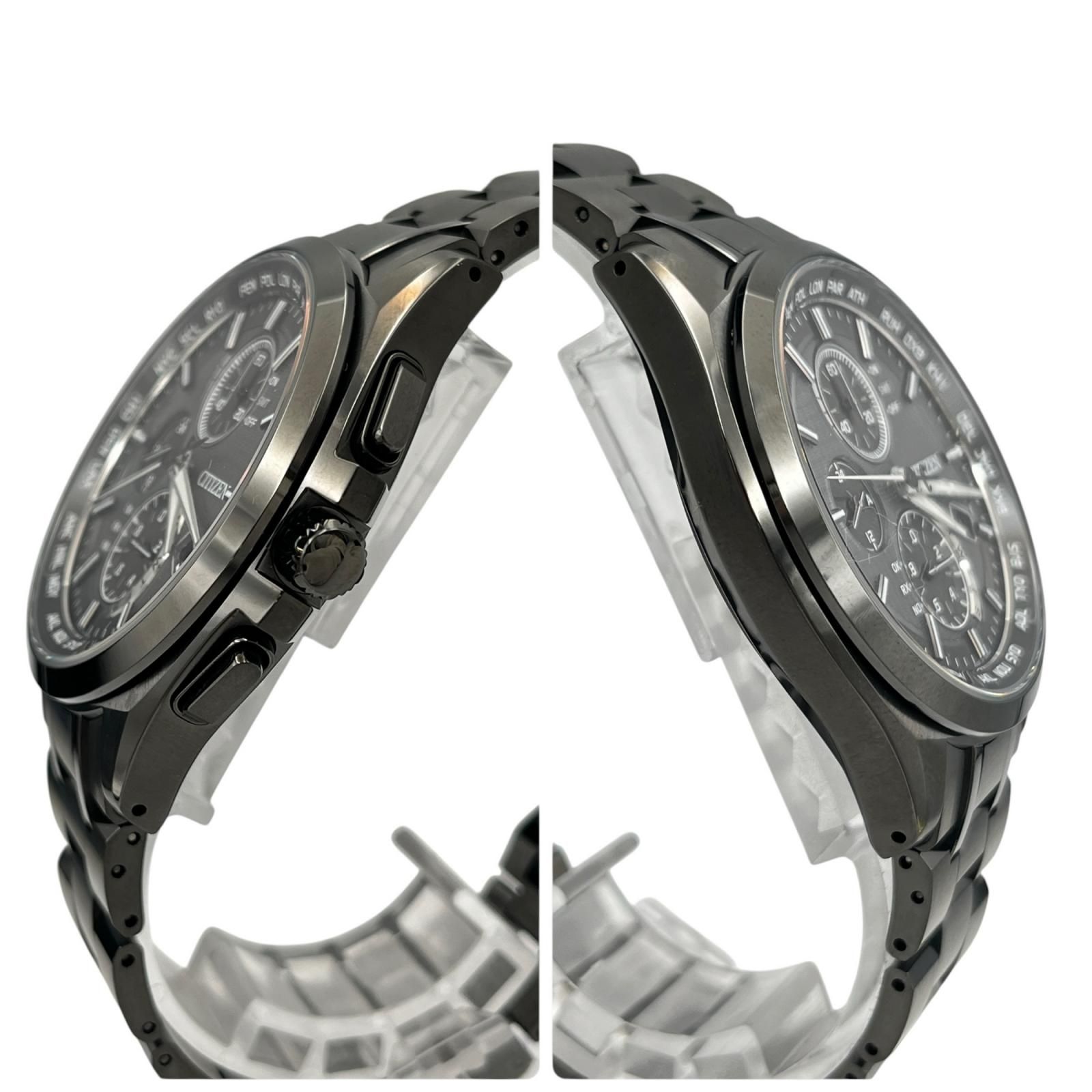 シチズン CITIZEN 腕時計 アテッサ ブラックチタン AT8044-56E チタン 