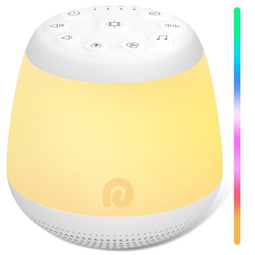 Dreamegg 授乳ライト ホワイトノイズマシン 子ども用ナイトライト 24種音 オルゴール バッテリー内蔵 2025年アップグレード版 寝かしつけ 調光調色 タイマー付き USB充電式 夜泣き対策 ナイトライト 出産祝い プレゼント D16Max（アッｍａ