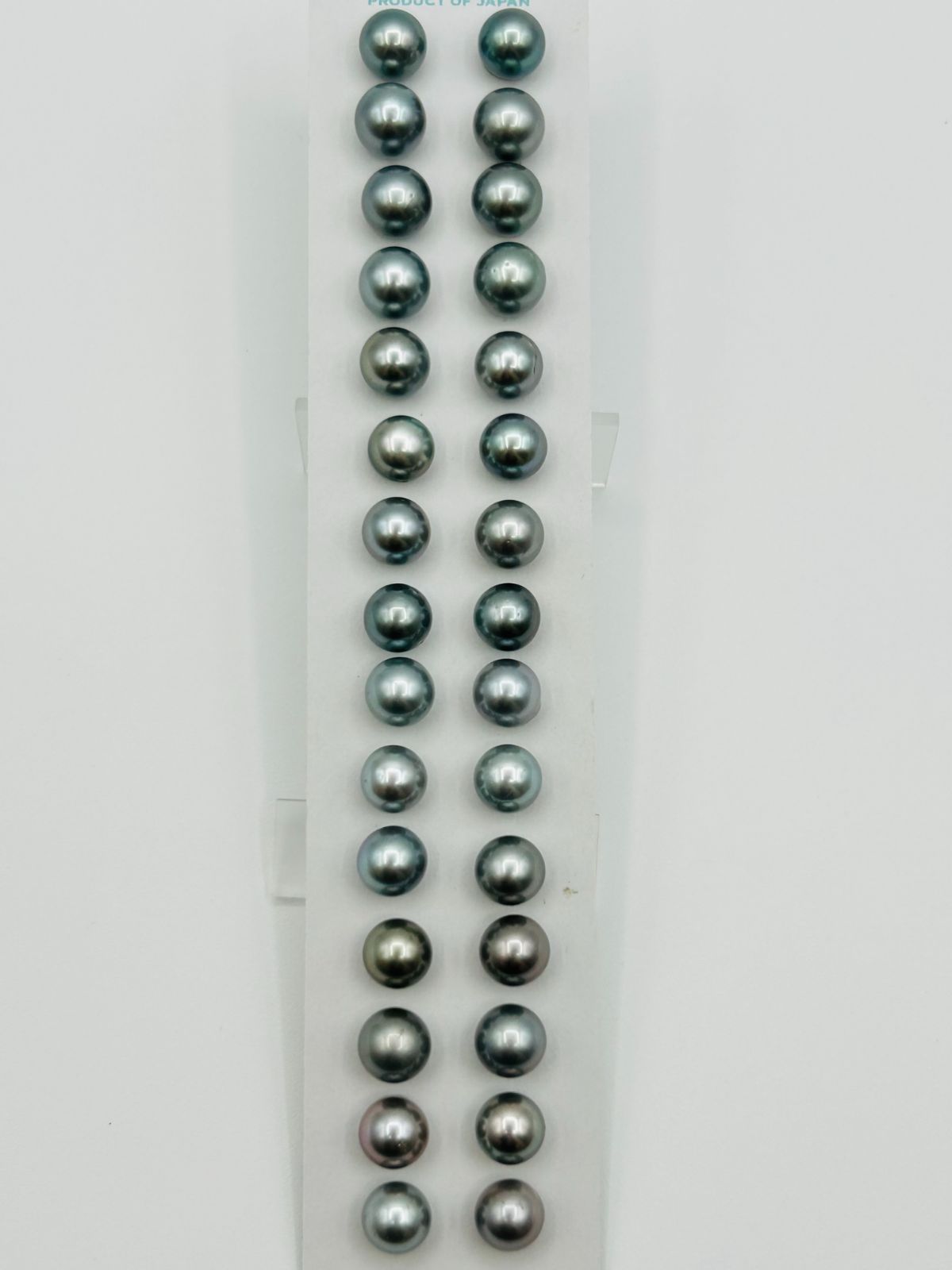 【まとめ買いがお得！】真珠 タヒチ 黒蝶 パール ルース 10.0㎜UP 15ペア（30PCS） AKOYA