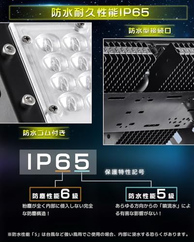【驚異の明るさ30000lm！】LED投光器 屋外用 明るい 150W 水銀灯1500W相当 30000LM 投光器 屋外 防水 LED作業灯 ワークライト ライト コンセント IP65 豪雨対応 投光機 高天井照明 室外 アウトドア照明 看 aaed467c