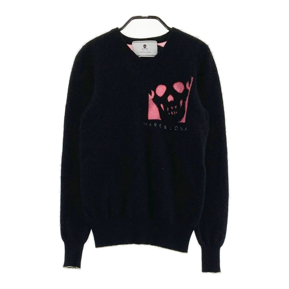 サイズ：S MARK&LONA マークアンドロナ カシミヤ Vネック ニットセーター ブラック系 [240101609382] ゴルフウェア レディース ストスト
