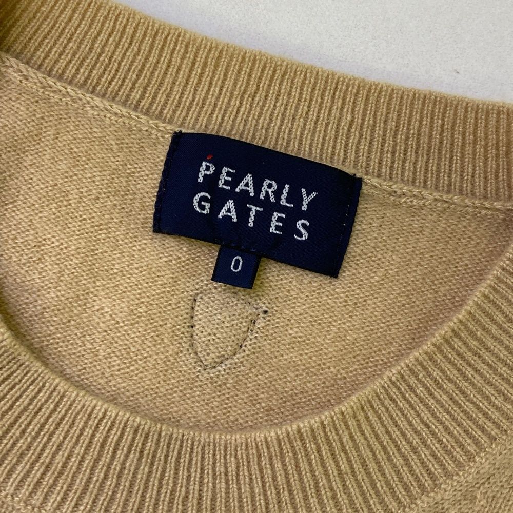 サイズ：0 PEARLY GATES パーリーゲイツ カシミヤ 長袖ニットセーター
