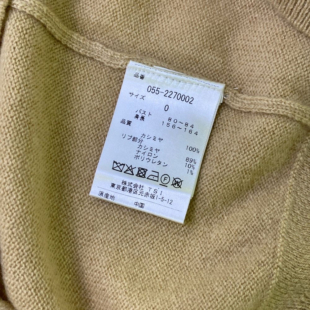 サイズ：0 PEARLY GATES パーリーゲイツ カシミヤ 長袖ニットセーター