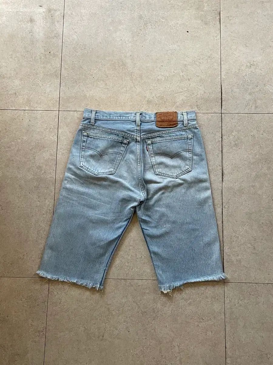 リーバイス 501XX USA ライトブルー カットオフ ハーフパンツ
