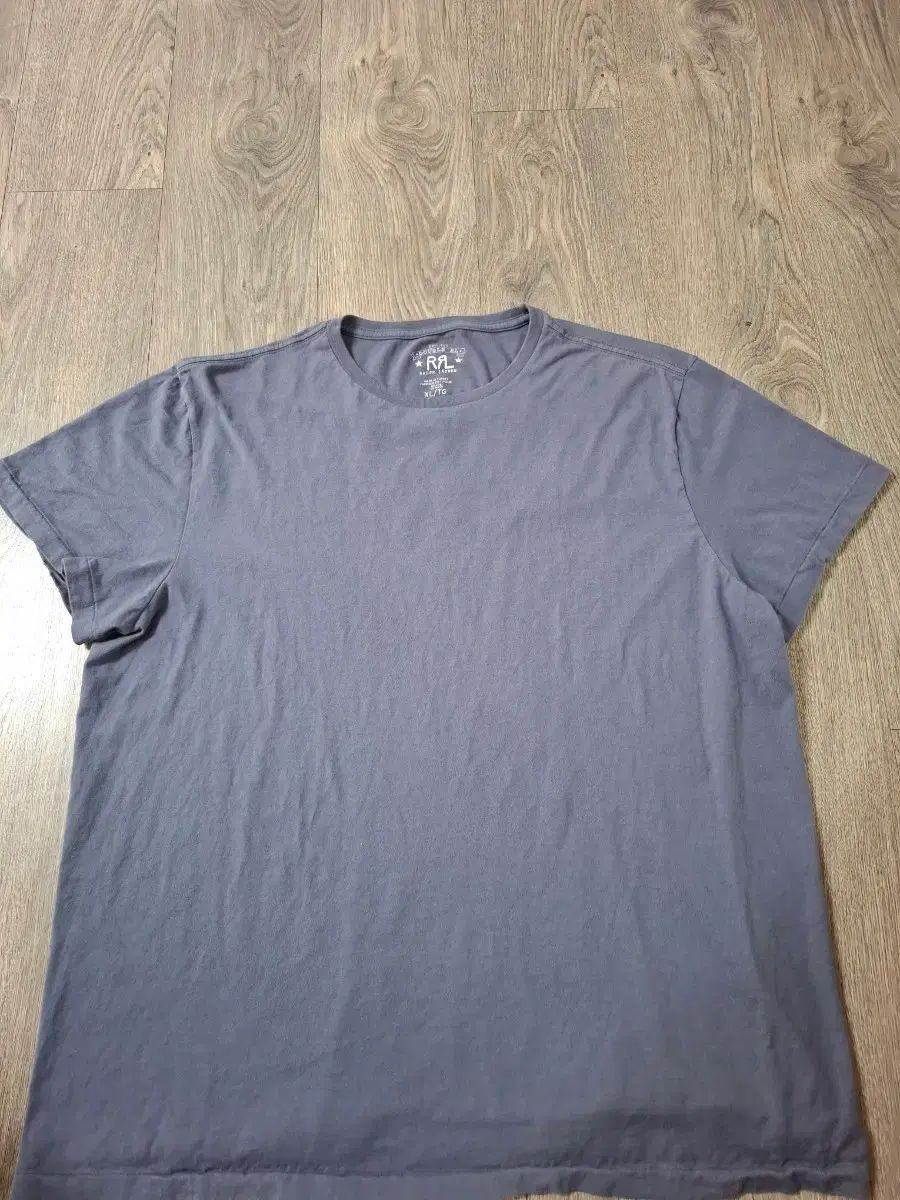 XL RRL(ダブルアールエル) チューブラー チャコール ネイビー クルーネック Tシャツ