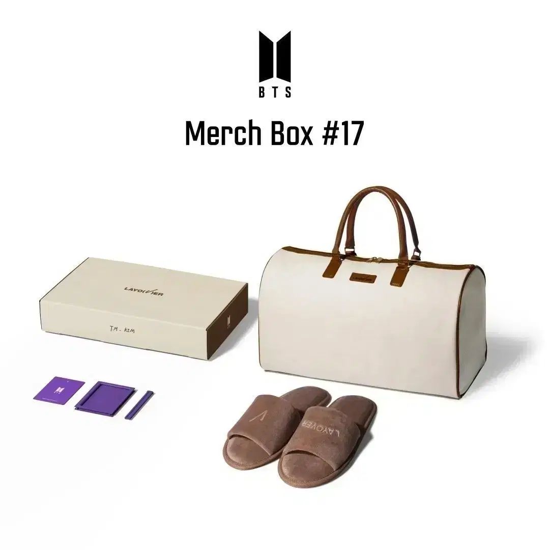 (未開封)BTS Merch Box 17 Layover (バッグ+スリッパ)