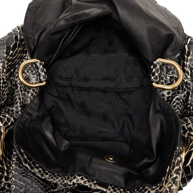グッチ ヒステリア ハンドバッグ ワンショルダーバッグ 2WAY 197016 ブラック パイソン レディース GUCCI【1-0267643】 グッチ ヒステリア ハンドバッグ ワンショルダーバッグ 2WAY 197016 ブラック パイソン レディース GUCCI【1-0267643】