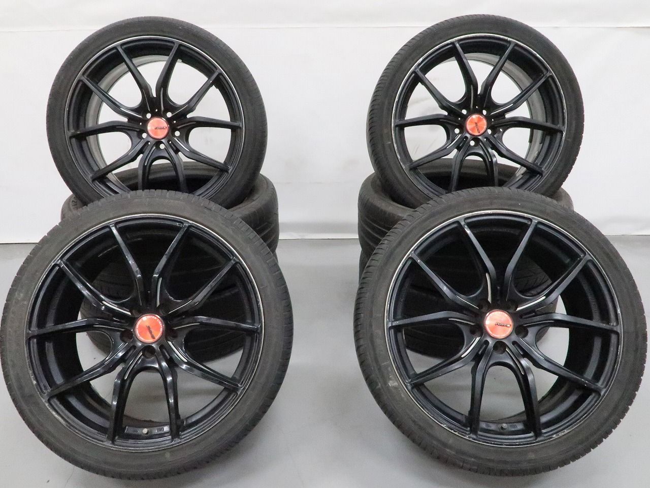 50系 プリウス カローラスポーツ 86 BRZ 等に 4本 RAYS グラムライツ 57FXX 18インチ 8J +45 5H PCD 100 ラジアル 輸入 FORTUNA 225/40R18