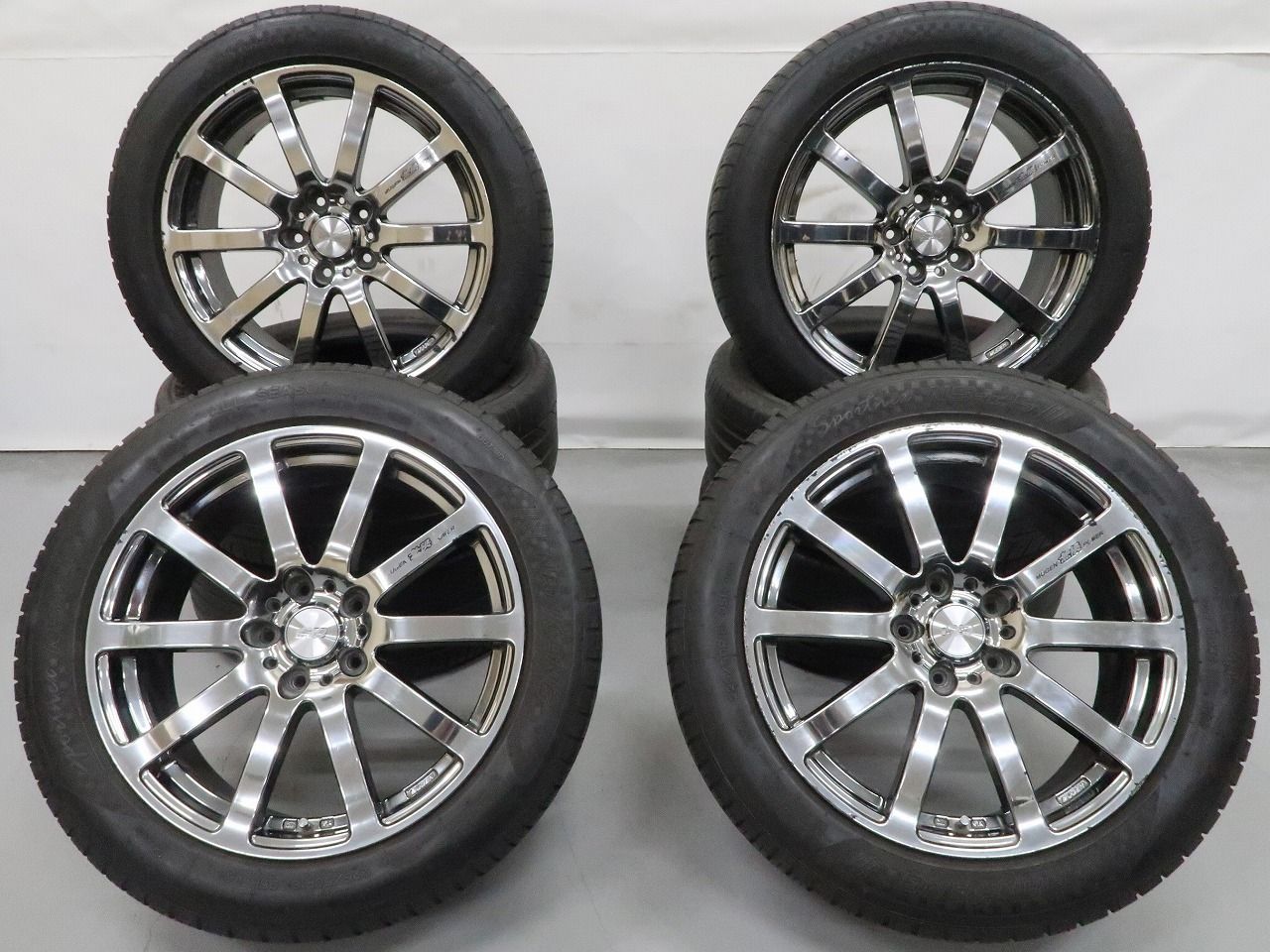 4本 MUGEN 無限 NR 18インチ 7.5J +55 5H 114.3 オールシーズン ナンカン NS-25 2024年 225/50R18 ホンダ RV系 ヴェゼル オデッセイ 等に