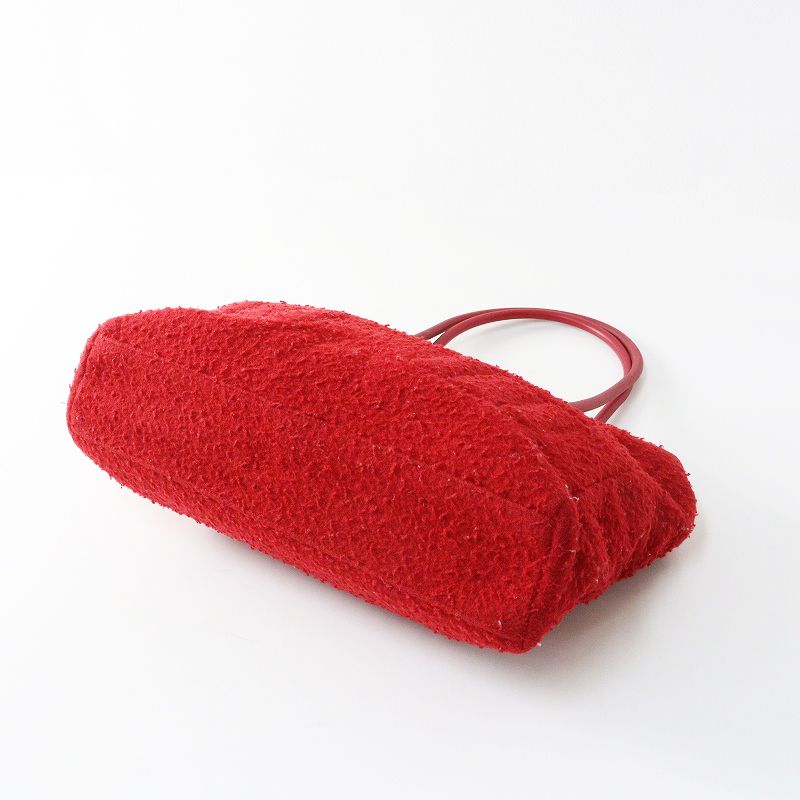 90s Archive MIUMIU MELTON SQUARE BAG ｜RED ミュウミュウ アーカイブ