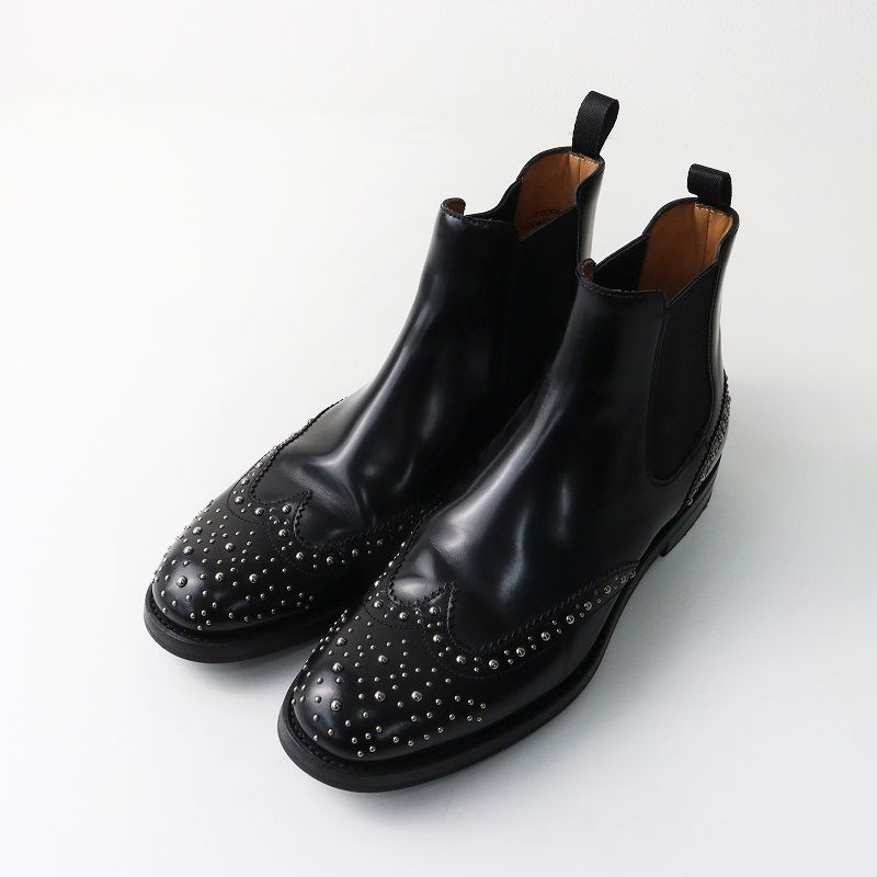チャーチ Church's KETSBY MET スタッズ サイドゴア ショートブーツ 37