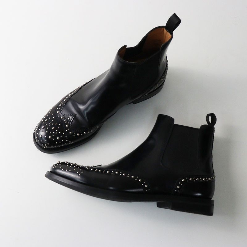 チャーチ Church's KETSBY MET スタッズ サイドゴア ショートブーツ 37