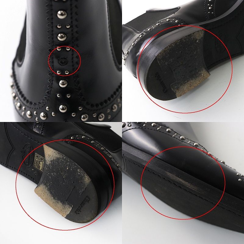 チャーチ Church's KETSBY MET スタッズ サイドゴア ショートブーツ 37