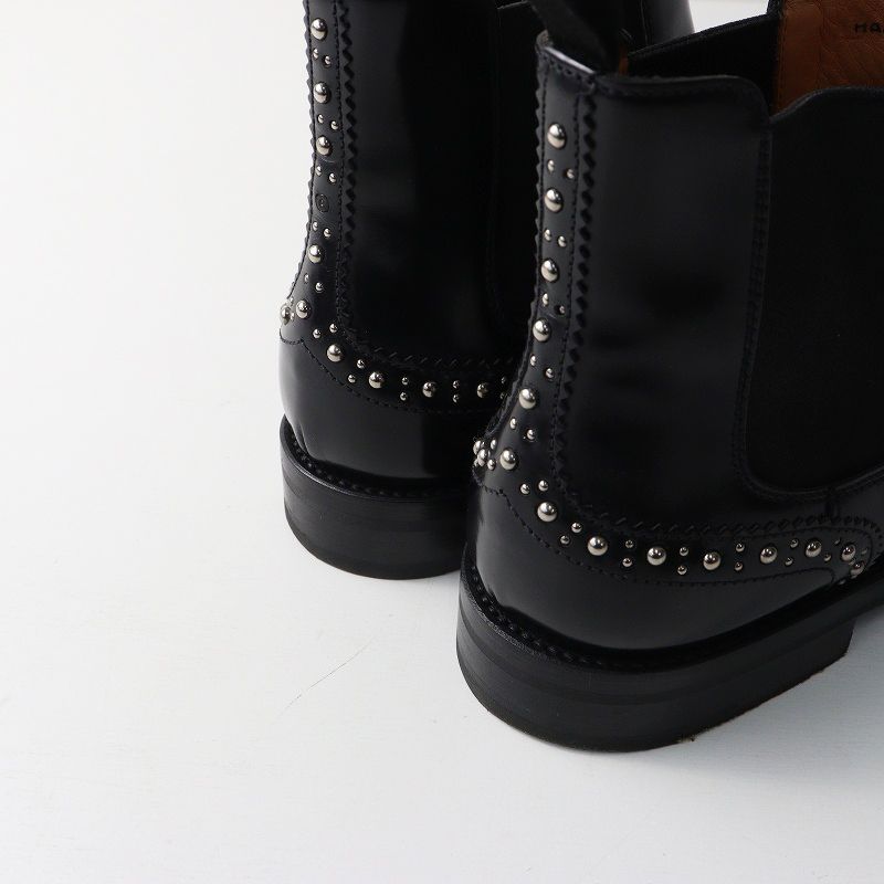 チャーチ Church's KETSBY MET スタッズ サイドゴア ショートブーツ 37