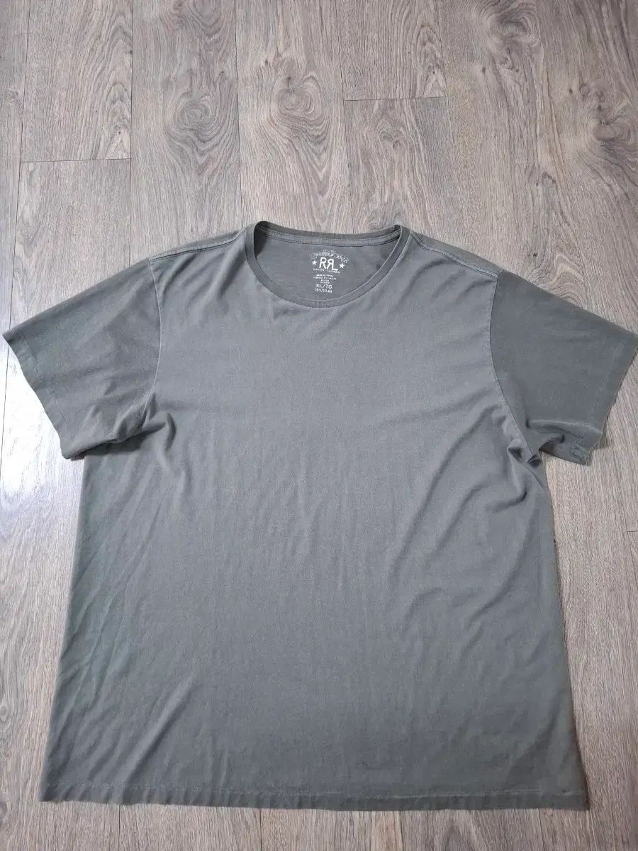 XL RRL(ダブルアールエル) チューブラー カーキ クルーネック Tシャツ