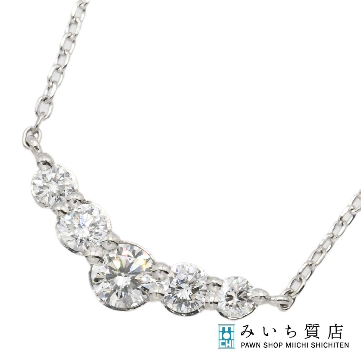 仕上げ済 Vendome Aoyama ヴァンドーム青山 ネックレス PT850 D0.37 約2.6g ジュエリー◆ ok1503