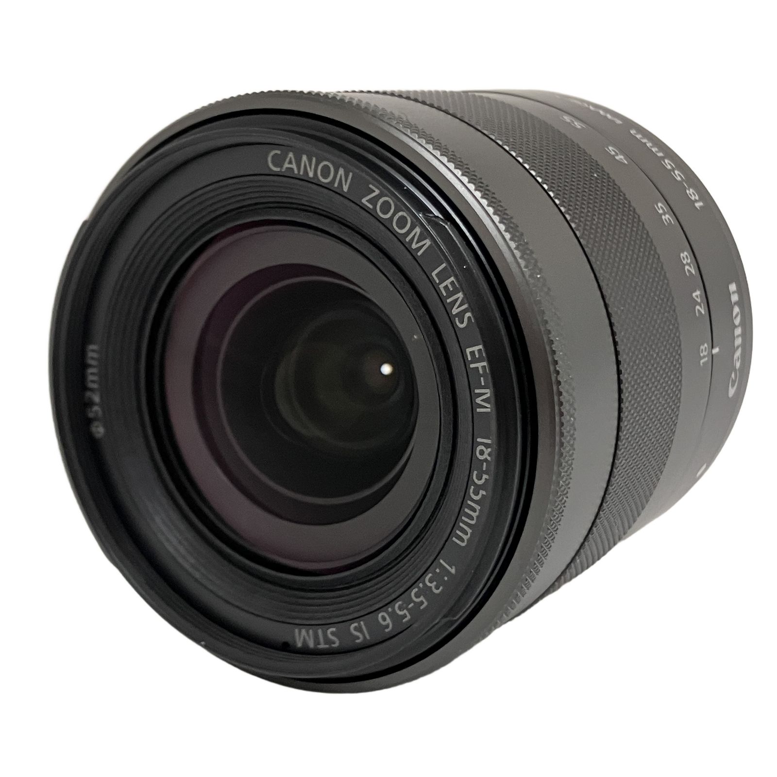 Canon ZOOM LENS EF-M 18-55mm 1:3.5-5.6 IS STM カメラ ズーム レンズ キヤノン 中古 美品 O11293694