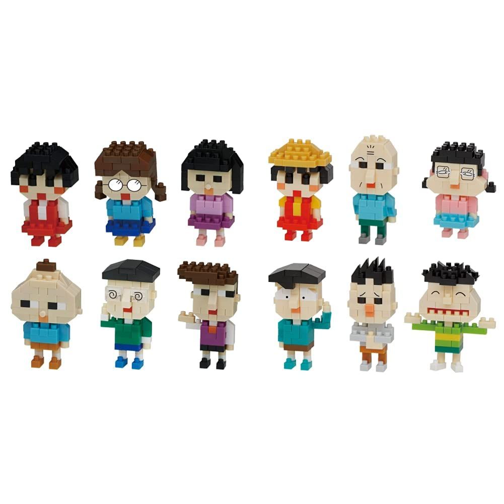 新品 カワダ(Kawada) 【ナノブロック ちびまる子ちゃん セット】カワダミニナノちびまる子ちゃんNBMC_10S1BOX=6個入り、全6種類 + ミニナノちびまる子ちゃんvol.2(BOX)NBMC_30S1BOX=6個入り、全6種類