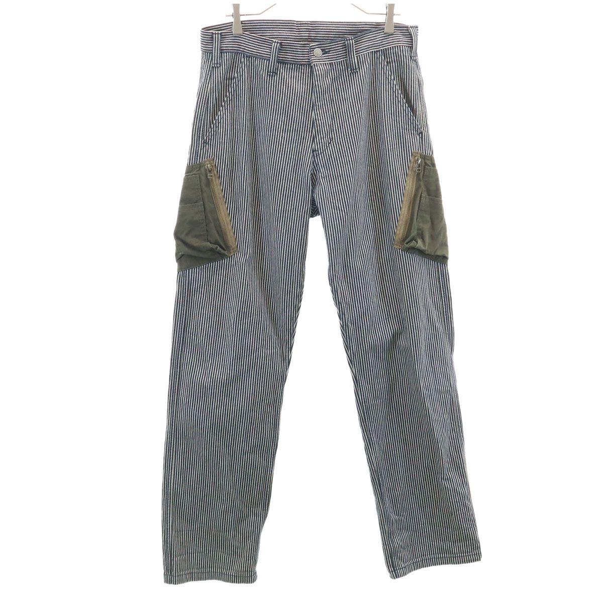 メンズ KOJIMA GENES OVER ALLS 児島ジーンズ 日本製 ヒッコリーデニム 
