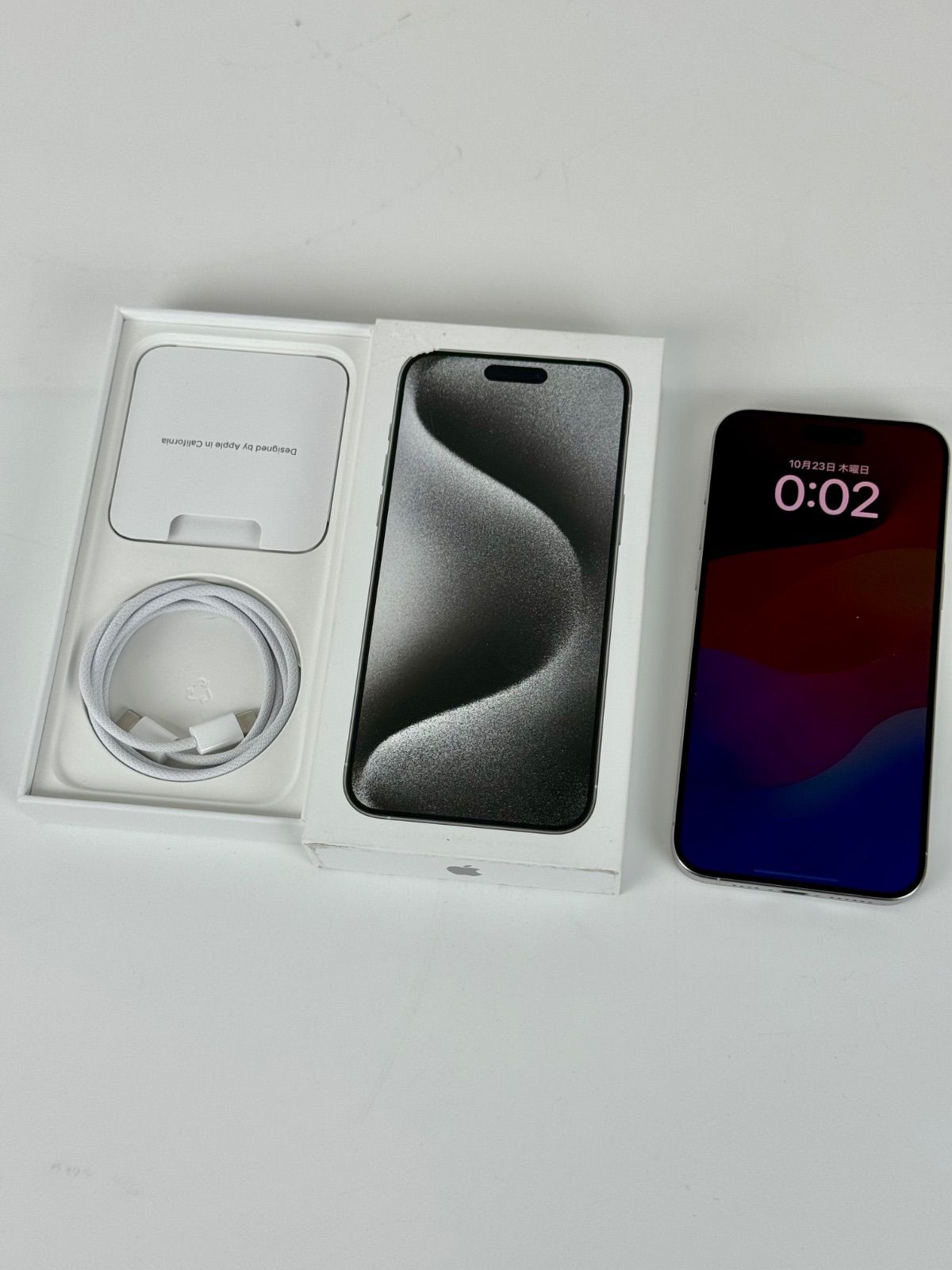 iPhone15 Pro Max 256GB ホワイトチタニウム - メルカリ