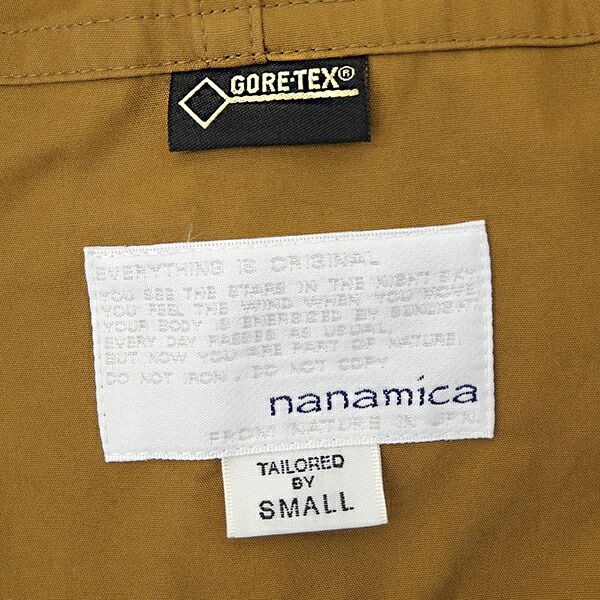 美品 nanamica ナナミカ SUBF551 サイズS 紙タグ付 コットン 定価78000