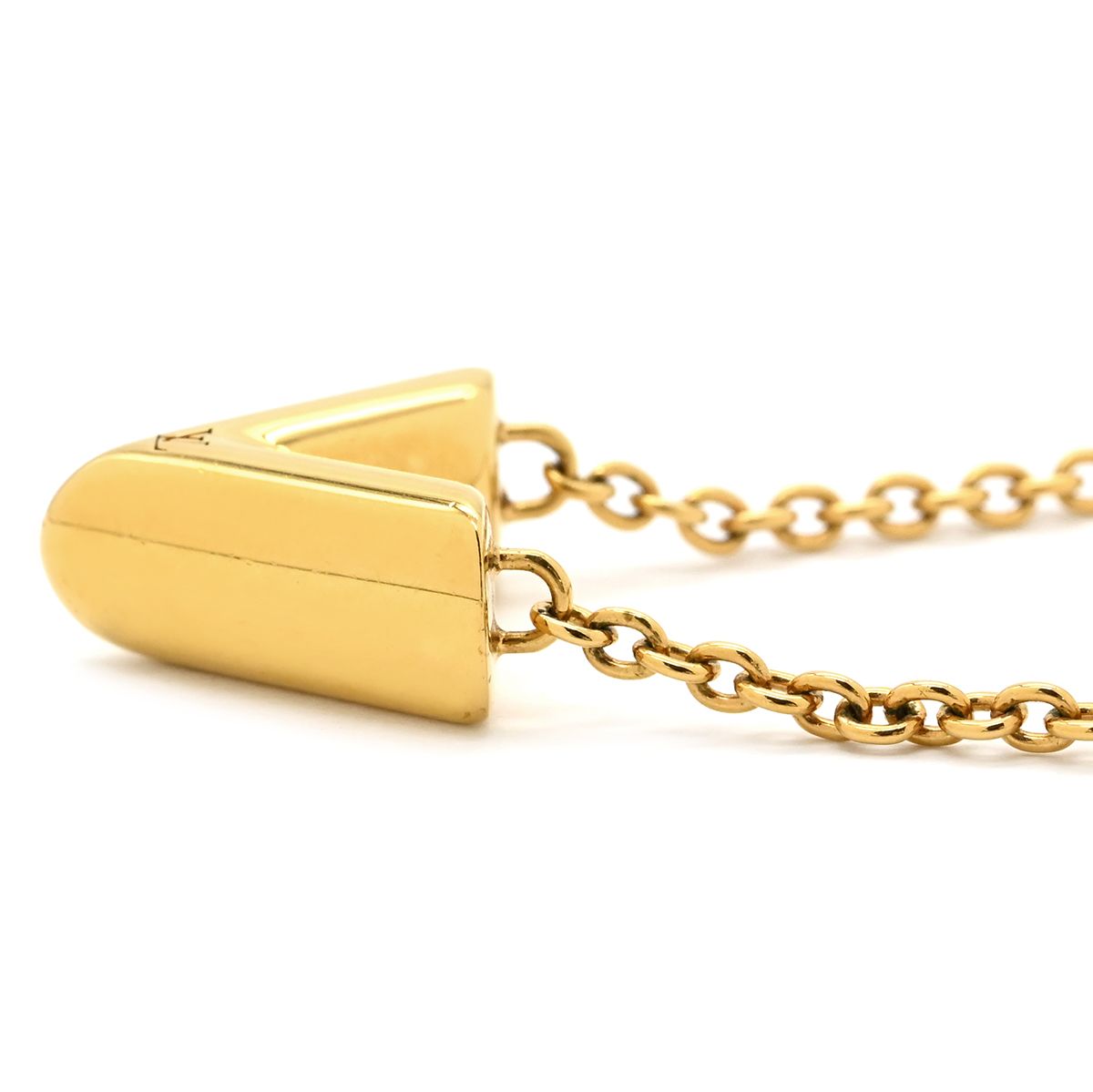 ルイヴィトン LOUIS VUITTON ネックレス エッセンシャル V GP ゴールド 