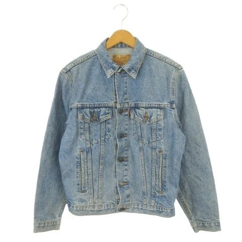 リーバイス Levi's デニムジャケット Gジャン ジージャン ボタン裏 H07 ユーズド加工 青 ブルー /AH38 ■GY18