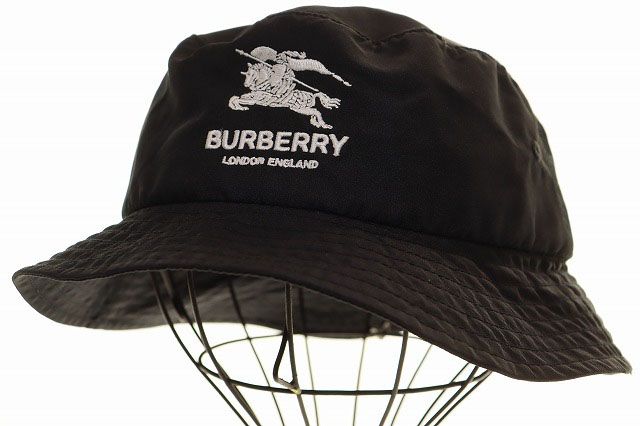 シュプリーム SUPREME × BURBERRY 22SS CRUSHER HAT BLACK M/L