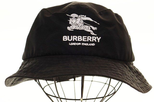 シュプリーム SUPREME × BURBERRY 22SS CRUSHER HAT BLACK M/L