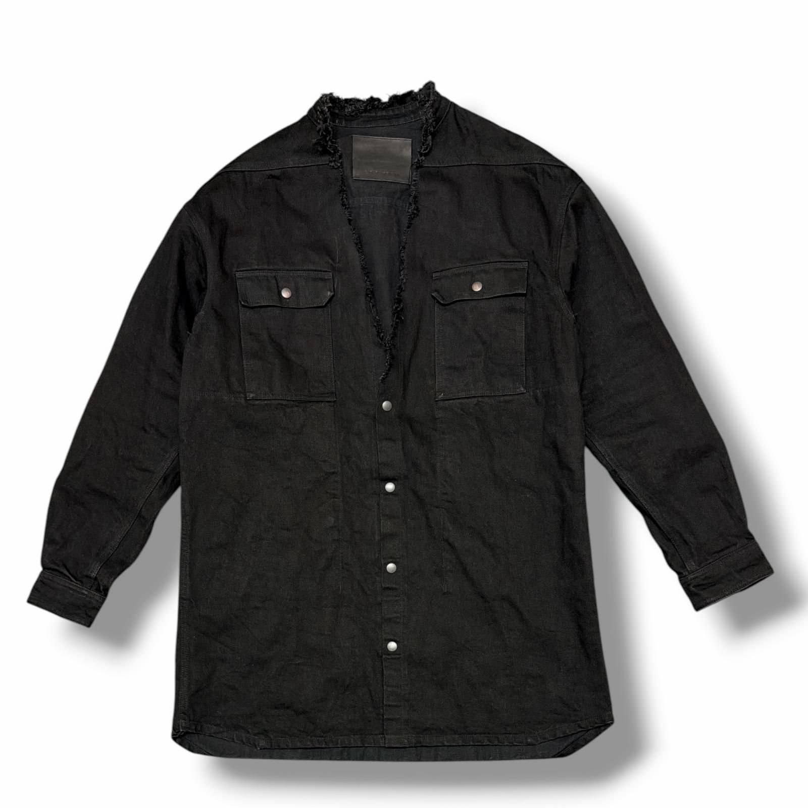 Rick Owens DRKSHDW ジャンボカットアウトオーバーシャツ XS RICK OWENS DRKSHDW 22AW CUT OUT JUMBO OUTERSHIRT カットアウト