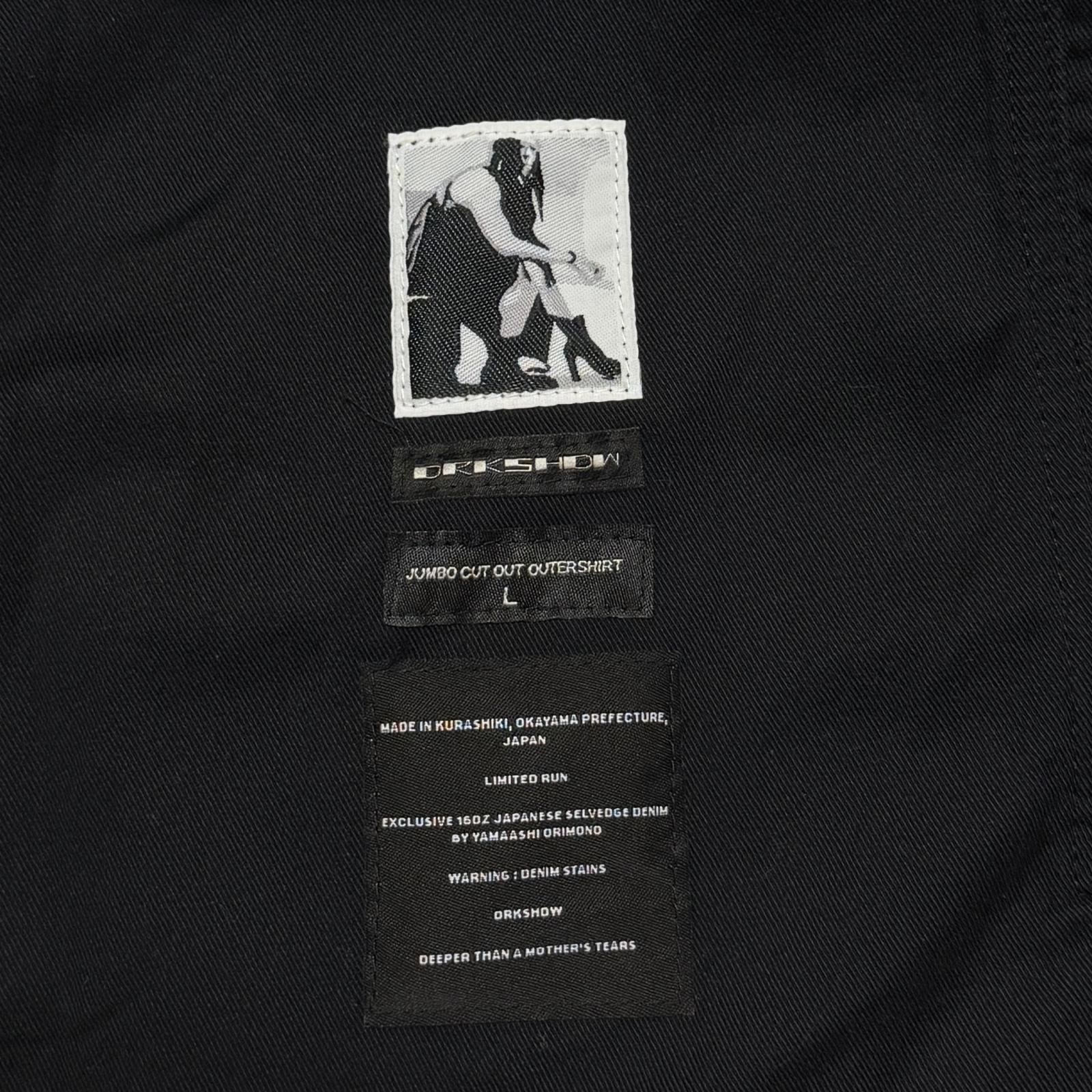 ジャケット・アウター RickOwensDRKSHDW JUMBO CUTOUT OVERSHIRT RICK OWENS DRKSHDW 22AW CUT OUT JUMBO OUTERSHIRT カットアウト
