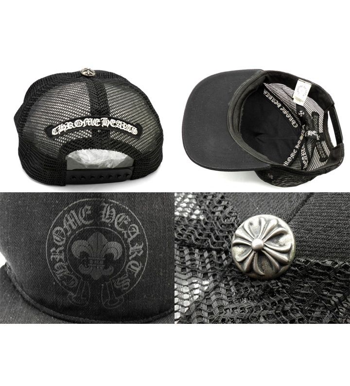 クロムハーツ CHROME HEARTS 【 BS FLARE SCROLL LABEL CAP 】 デニム