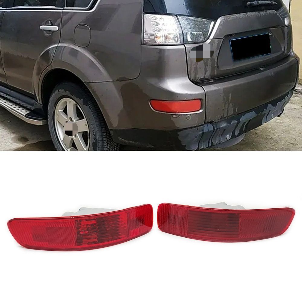 【送料無料】Mitsubishi 三菱アウトランダーEX Outlander EX 2008-2012年式専用 リヤフォグランプ リヤバンパーライト リフレクター デュアル機能 夜間視認性UP 安全性向上 ドレスアップ 簡単交換 ABS製 左右セット おすすめ