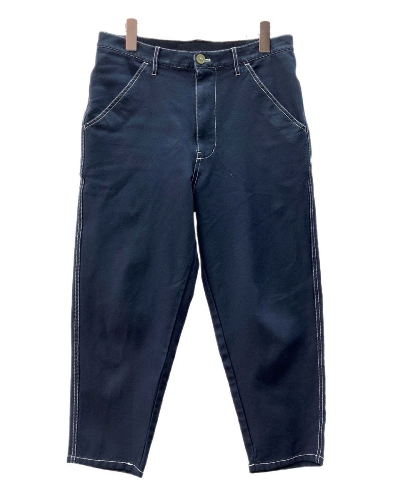 コムデギャルソン COMME des GARCONS SHIRT 16SS Tapered Pants テーパード パンツ ジップフライ ポリ縮絨 ストレッチ 紺 無地 S24155 ボトムスその他 ネイビー XSサイズ 104MB-559