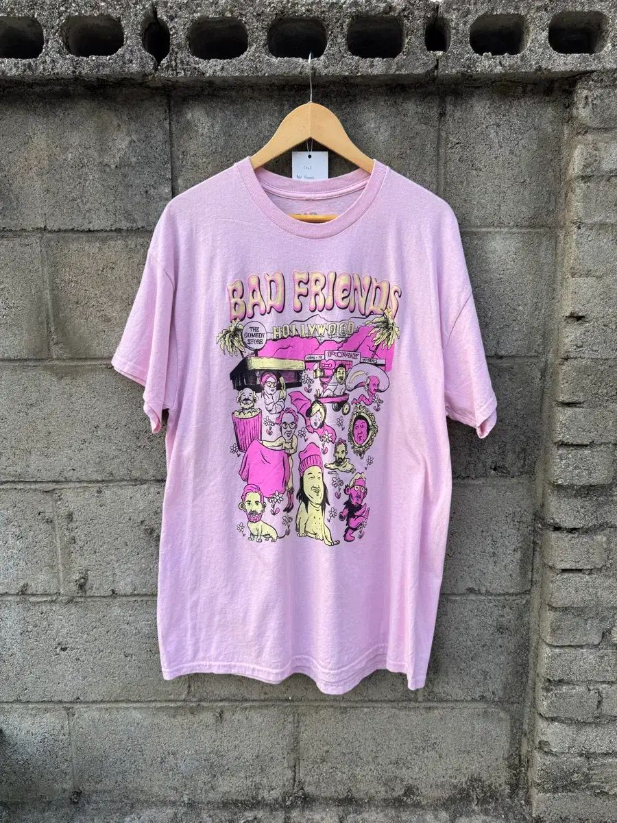 ヴィンテージ Bad Friends プリンティング 半袖 Tシャツ XL
