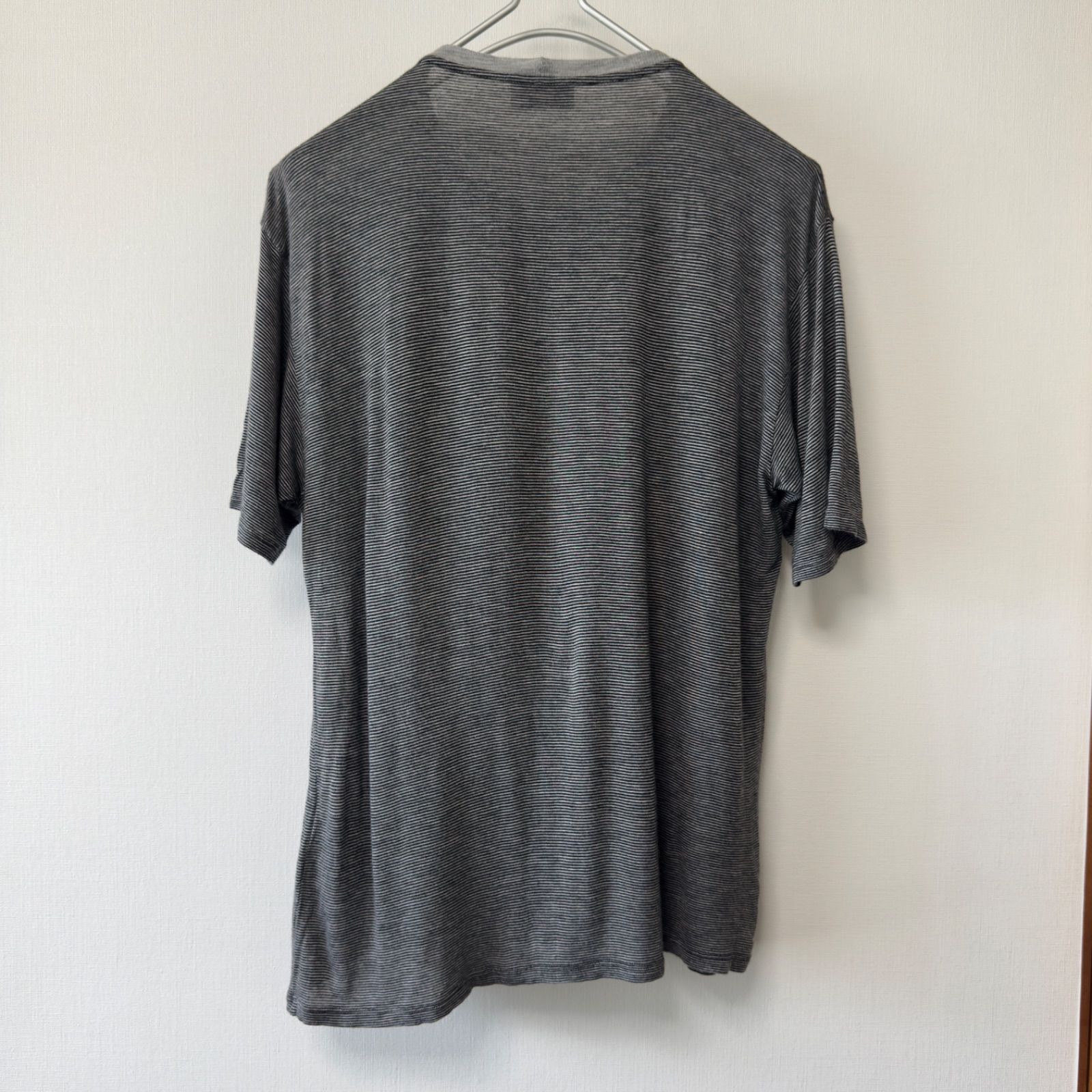 SAINT LAURENT PARIS エディ期 2013S/S ボーダー Tシャツ グレー 