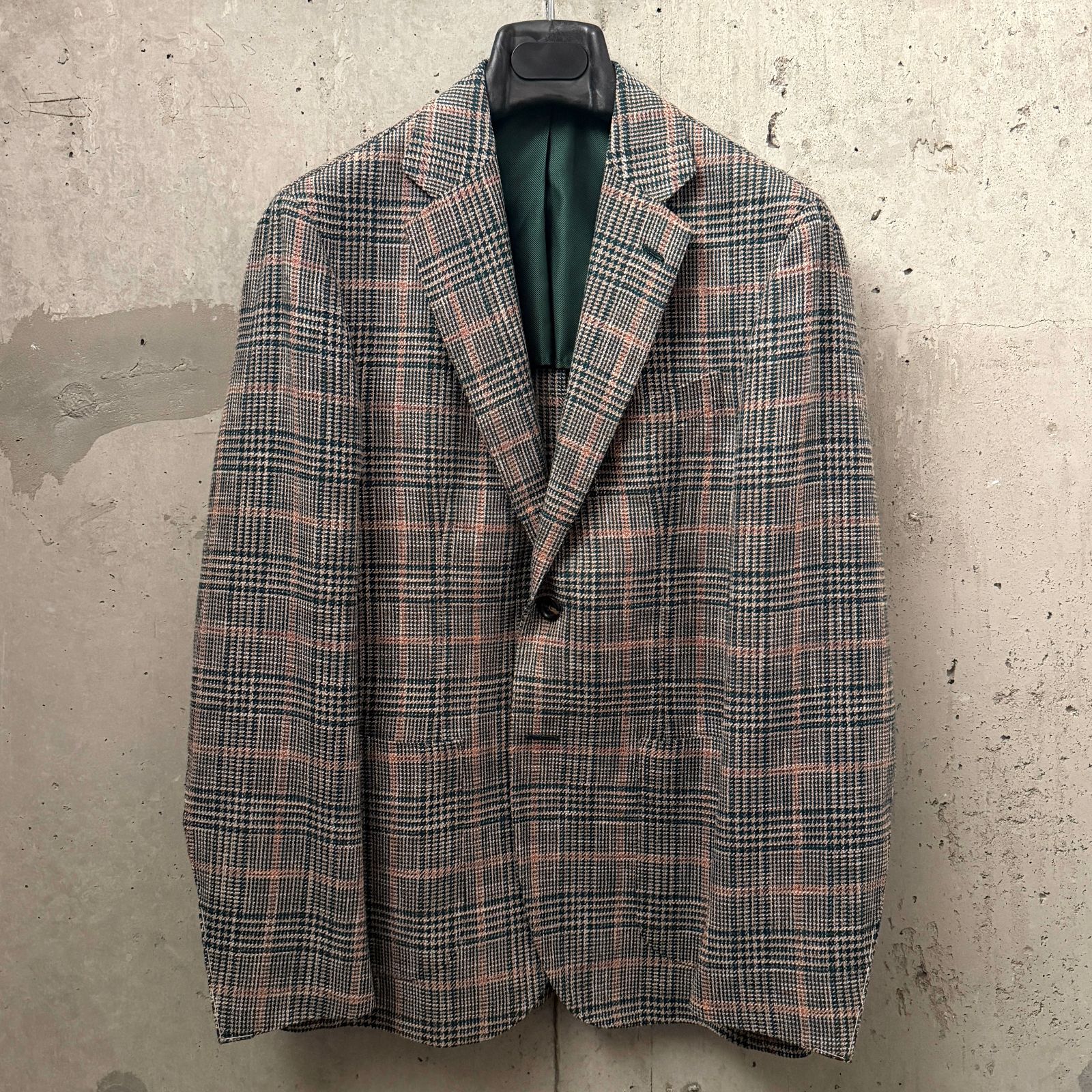 【アウトレット品／40%OFF】46サイズ SIPARIO by STILE LATINO（シパーリオ バイ スティレ ラティーノ） GUFLAVIO25 GM12547 コットン×リネン×ウール ブラウン チェック 新品