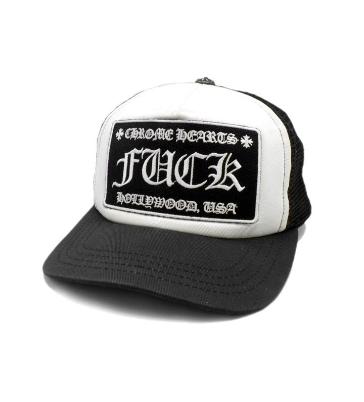クロムハーツ CHROME HEARTS 【 FUCK TRUCKER CAP 】 FUCK 刺繍 