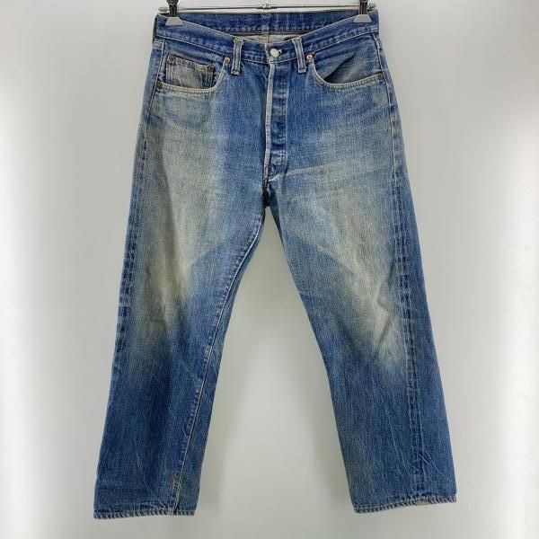 【中古】70s LEVI'S 66前期 501 デニムパンツ W34相当 △裾直し　リーバイス[24]